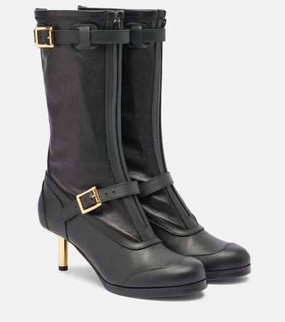 Sacai Sacai Aviator leather boots