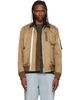 sacai sacai Beige Cotton Chino Bomber Jacket - 1