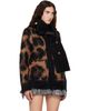 sacai sacai Beige Leopard Mohair Knit Cardigan - 2