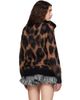 sacai sacai Beige Leopard Mohair Knit Cardigan - 3
