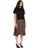 sacai sacai Beige Leopard x Cotton Jersey Midi Dress - 2