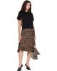 sacai sacai Beige Leopard x Cotton Jersey Midi Dress - 4