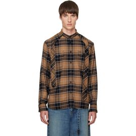 sacai sacai Beige Plaid Flannel Shirt