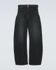Sacai Sacai Belted barrel-leg jeans - 1
