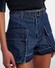 Sacai Sacai Belted denim shorts - 4