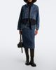 Sacai Sacai Belted peplum denim midi skirt - 2
