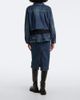 Sacai Sacai Belted peplum denim midi skirt - 6