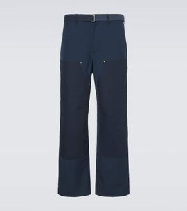 Sacai Sacai Belted wide-leg pants