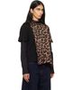 sacai sacai Black & Beige Leopard Jersey T-Shirt - 2