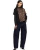 sacai sacai Black & Beige Leopard Jersey T-Shirt - 4