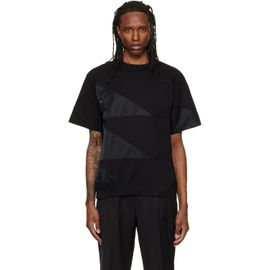 sacai sacai Black A.P.C. Edition Quilts T-shirt