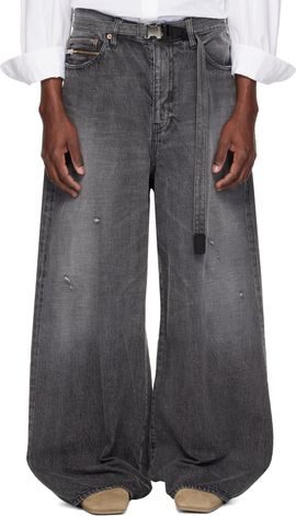 sacai sacai Black BEYONDEXX Jeans