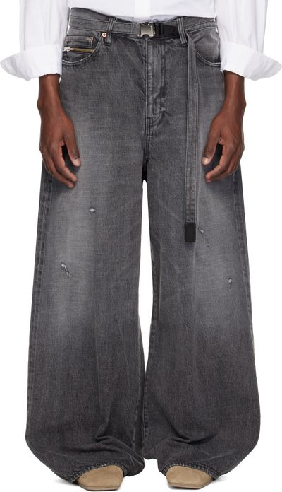 sacai sacai Black BEYONDEXX Jeans