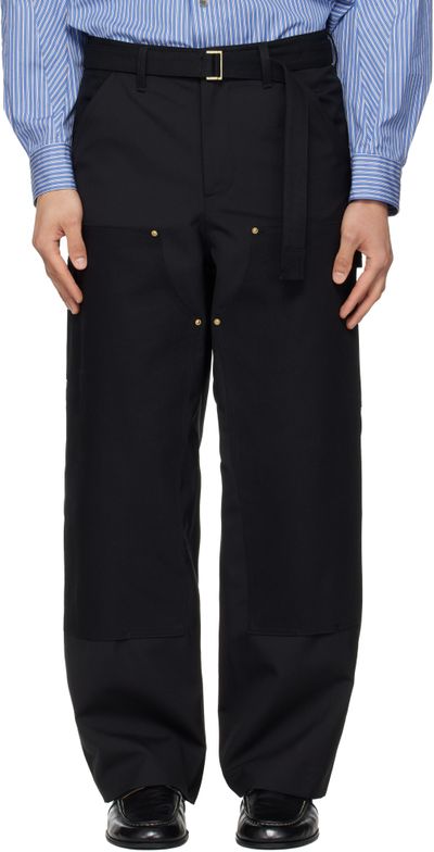 sacai sacai Black Carhartt WIP Edition Duck Trousers