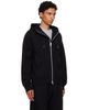 sacai sacai Black Cotton Jersey Hoodie - 2