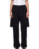 sacai sacai Black Cotton Jersey Lounge Pants - 1