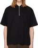 sacai sacai Black Cotton Jersey Polo - 1