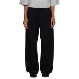 sacai sacai Black Cotton Jersey Sweatpants