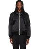 sacai sacai Black Cotton Nylon Twill Bomber Jacket - 1