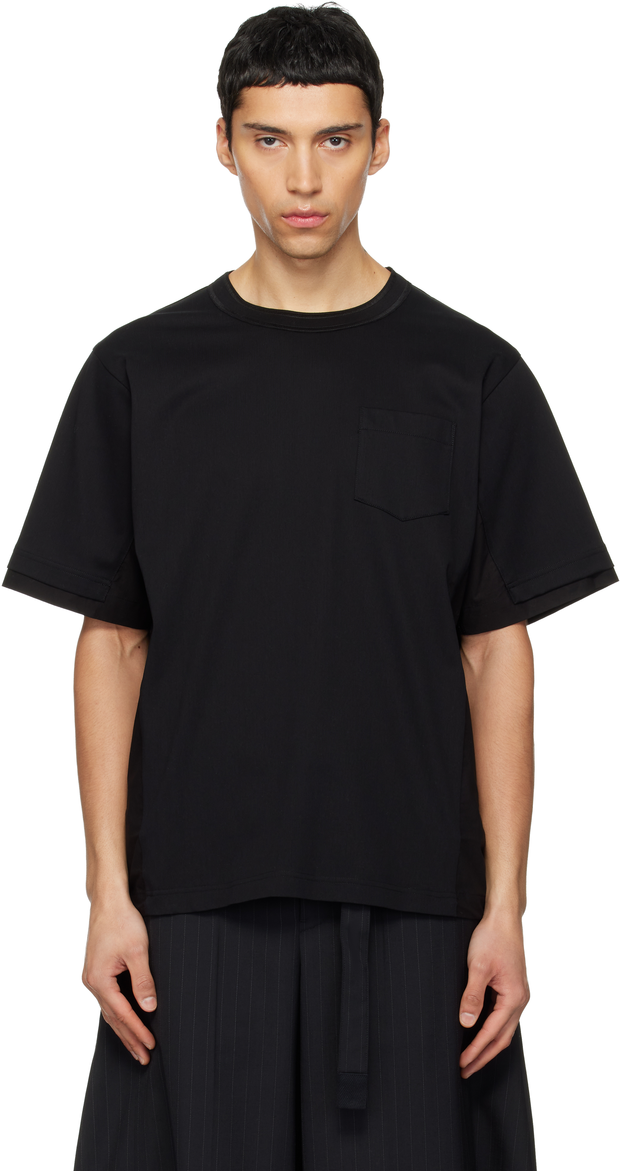 sacai - Black Carhartt WIP Edition Cotton Jersey T-shirt