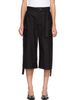 sacai sacai Black Cotton Weather Cargo Shorts - 1