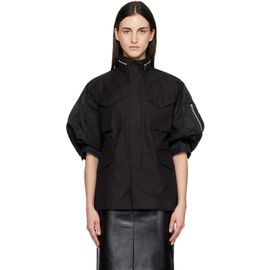 sacai sacai Black Cotton Weather Jacket