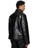 sacai sacai Black Down Leather Blouson Jacket - 3