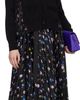 sacai sacai Black Floral Print Cotton Knit Cardigan - 4