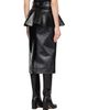 sacai sacai Black Leather Midi Skirt - 3