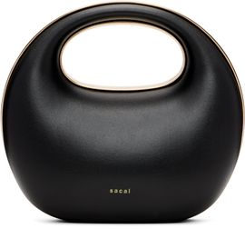 sacai sacai Black Leather Round Bag