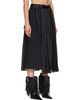 sacai sacai Black Leopard x Suiting Midi Skirt - 2