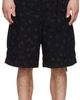 sacai sacai Black Overdyed Floral Print Cargo Shorts - 1