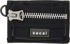 sacai sacai Black Pocket Trifold Wallet