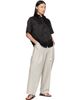 sacai sacai Black Rayon Cotton Twill Shirt - 5