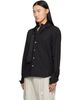 sacai sacai Black Satin Tie Poplin Shirt - 4