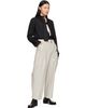 sacai sacai Black Satin Tie Poplin Shirt - 5