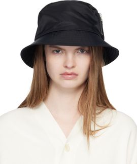 sacai sacai Black Single Brim Pocket Bucket Hat