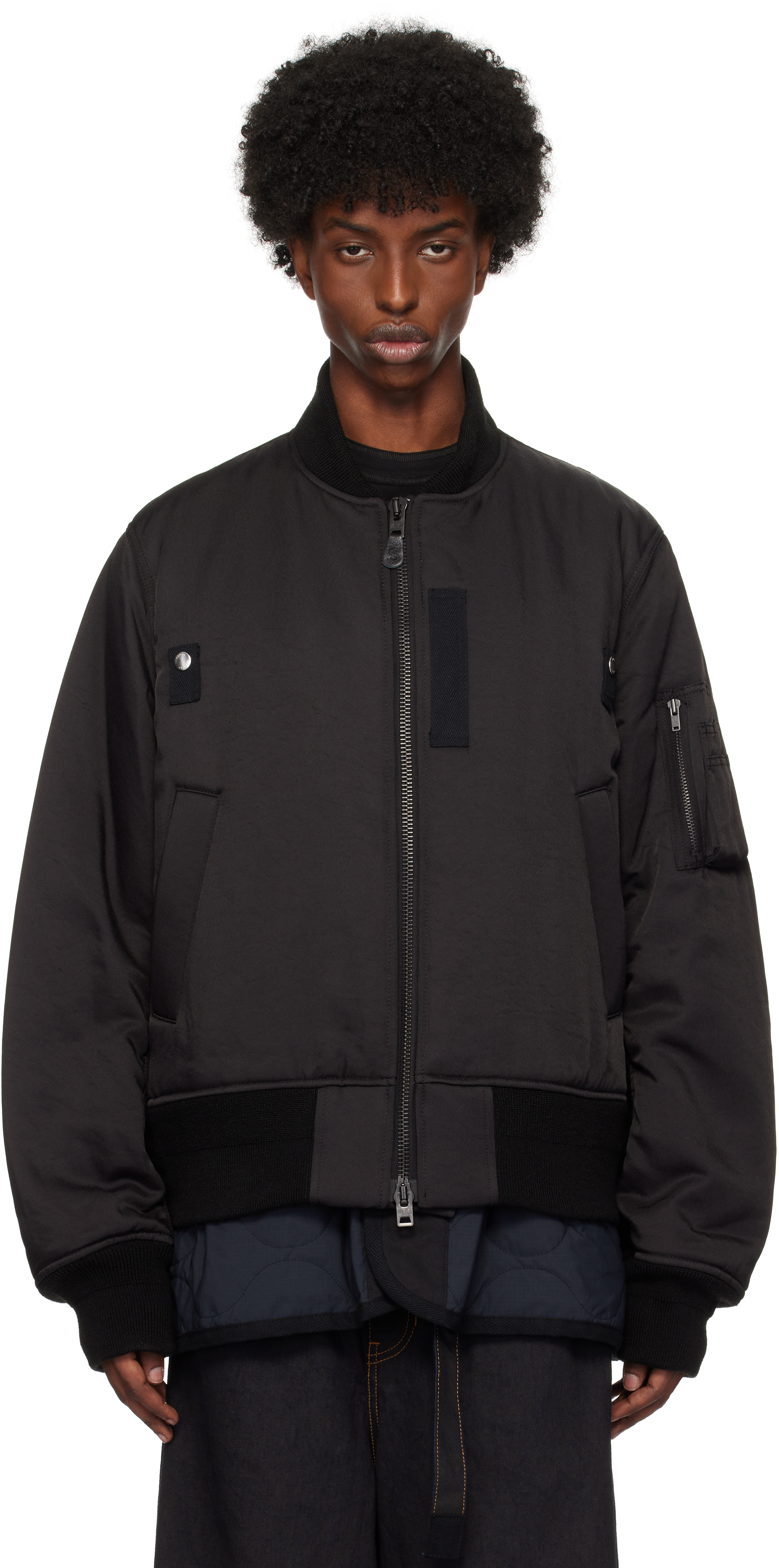 新品 sacai×SPIEWAK MA-1 24-03531M 黒 サイズ2 sacai - Black SPIEWAK Edition Gabardine Bomber Jacket