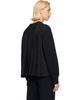 sacai sacai Black Sponge Sweat & Cotton Poplin Sweatshirt - 3
