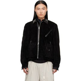 sacai sacai Black Suede Blouson Jacket