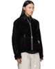 sacai sacai Black Suede Blouson Jacket - 2