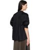 sacai sacai Black Wool Knit x Cotton Poplin Pullover Sweater - 3