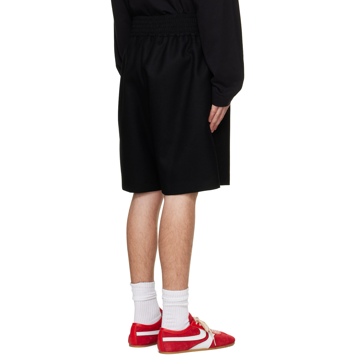 レディース 23AW sacai 値下げ交渉歓迎 wool melton shorts