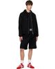 sacai sacai Black Wool Melton 'BEING' Shorts - 4