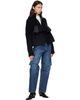 sacai sacai Black Wool Melton x Wool Knit Blouson Jacket - 4
