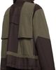 sacai sacai Brown & Khaki Suiting Bonding x Grosgrain Jacket - 3