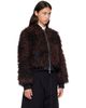 sacai sacai Brown Blouson Curly Faux-Fur Jacket - 2