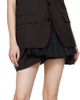 sacai sacai Brown Chalk Stripe Shorts - 4