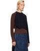 sacai sacai Brown Cotton Cashmere Knit Sweater - 2