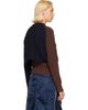 sacai sacai Brown Cotton Cashmere Knit Sweater - 3